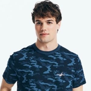 Nautica Camouflage Logo Tshirt Size XL